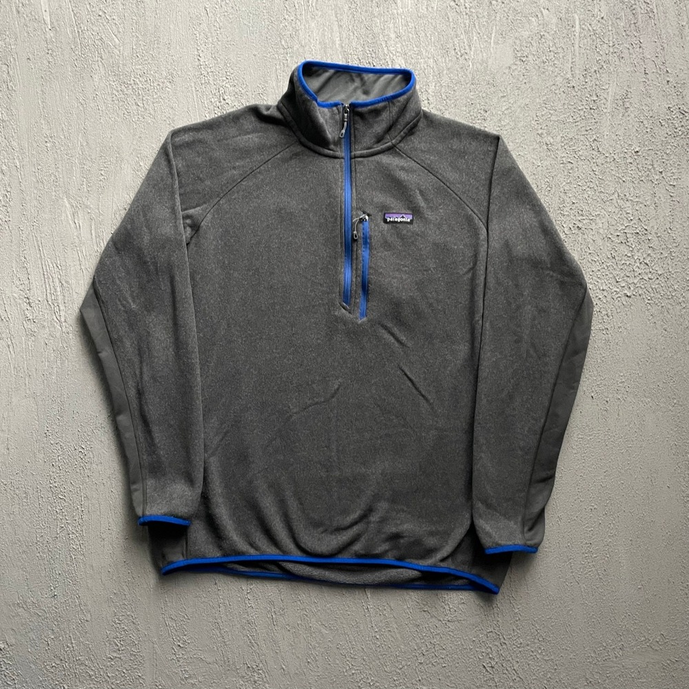Patagonia 1/4 Zip Fleece Pullover Mens XXL Grey